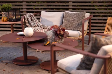 Peace salontafel - Zin red, Ø80x40 cm - Brafab