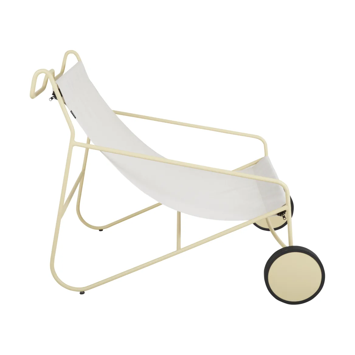 Poul Chair loungestoel, Lemon-off white Brafab