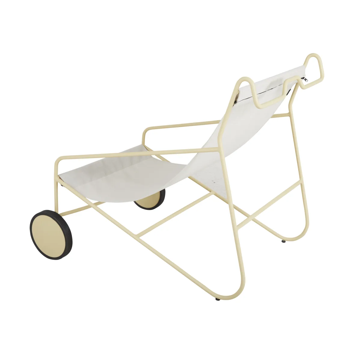 Poul Chair loungestoel, Lemon-off white Brafab