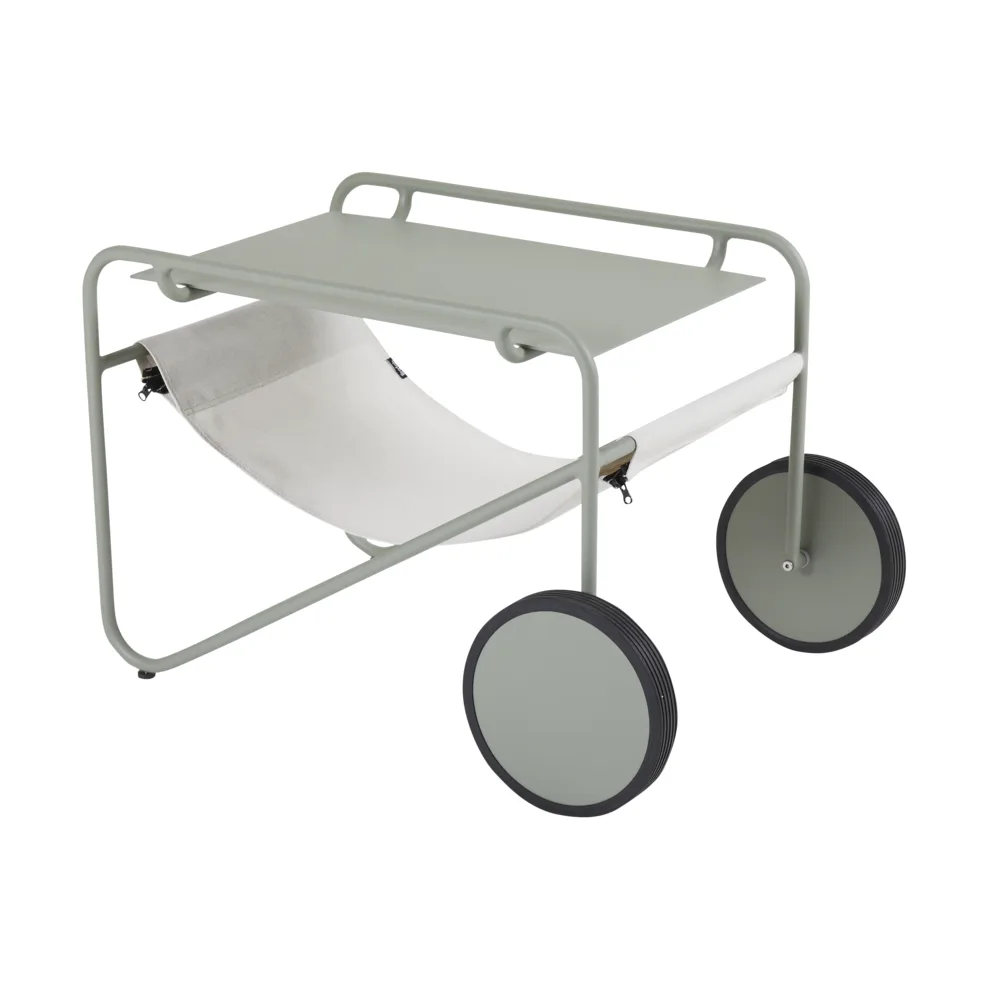 Poul Table bijzettafel, Dusty green-off white, 72x44 cm Brafab