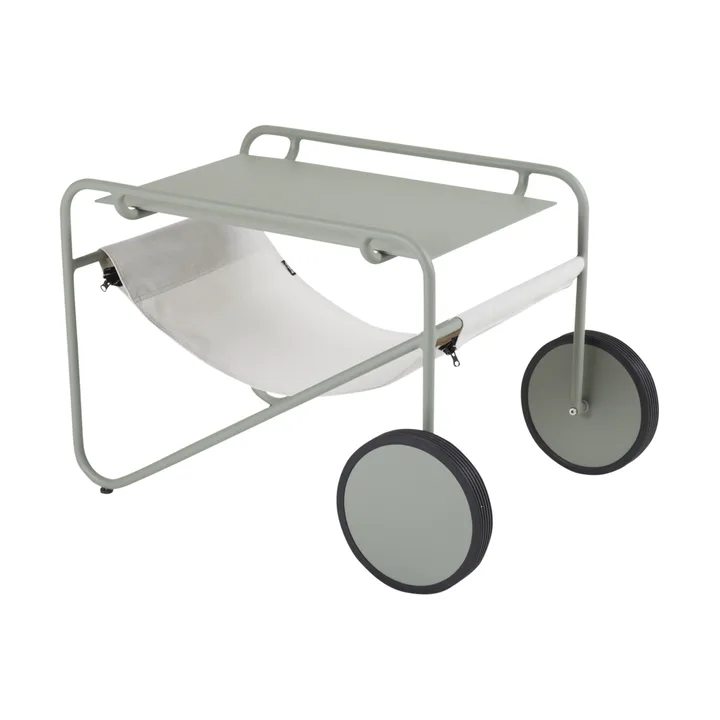 Poul Table bijzettafel - Dusty green-off white, 72x44 cm - Brafab