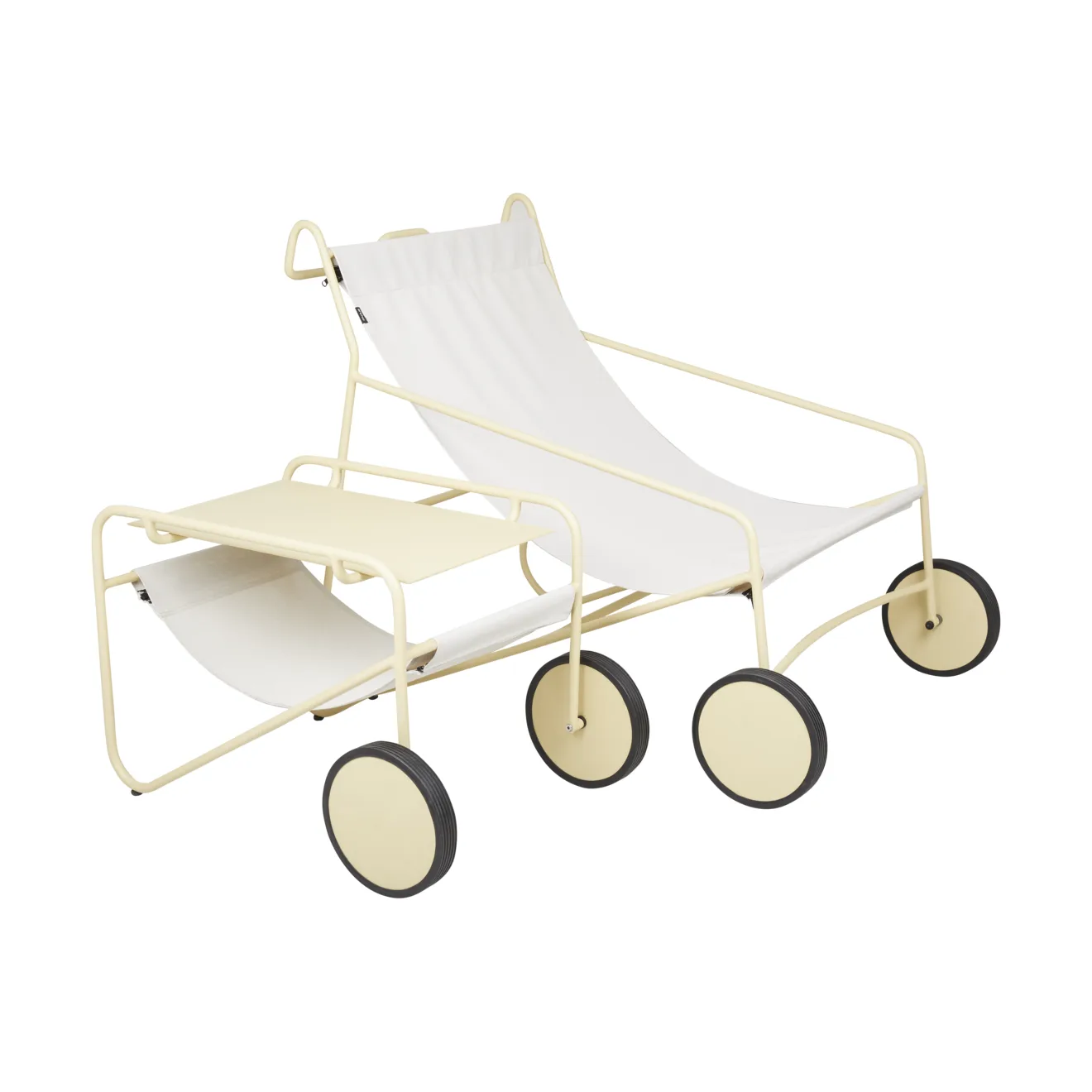 Poul Table bijzettafel, Lemon-off white, 72x44 cm Brafab