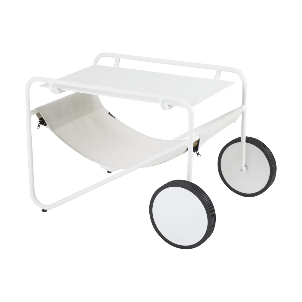 Poul Table bijzettafel, White-off white, 72x44 cm Brafab