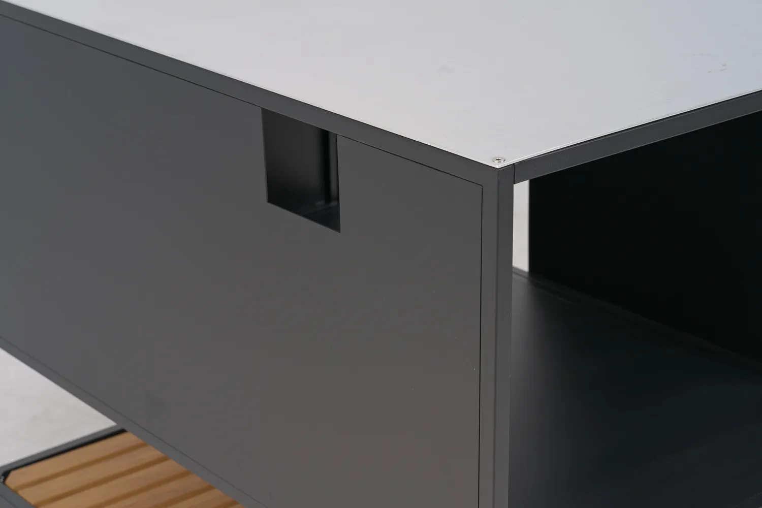 Prep buitenkeuken kast 110x90x70 cm, Zwart Brafab