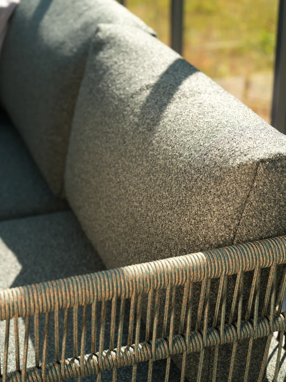 Reno modulaire bank, Nordic green-raw avocado, hoek Brafab