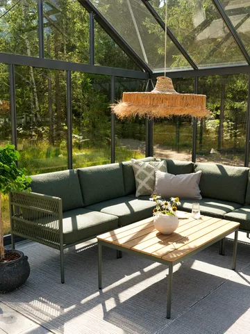 Reno salontafel - Nordic green-natural wood, 110x70 cm - Brafab