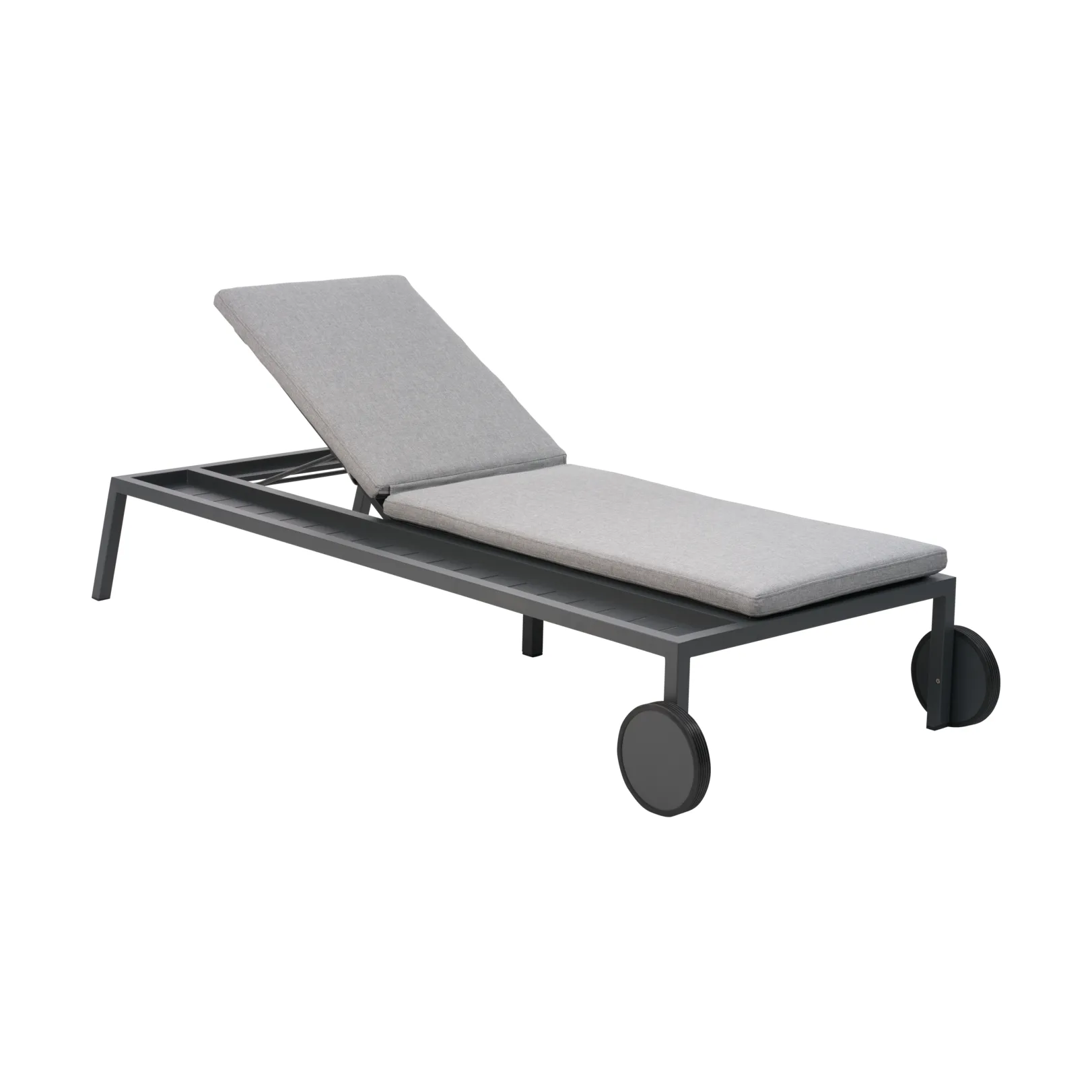 Samvaro ligbed 218x92 cm, Antraciet-pearl grey Brafab