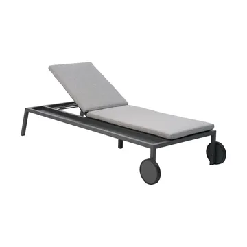 Samvaro ligbed 218x92 cm - Antraciet-pearl grey - Brafab