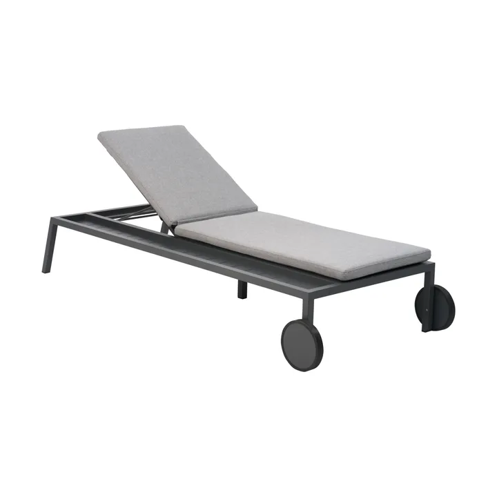 Samvaro ligbed 218x92 cm - Antraciet-pearl grey - Brafab