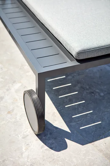 Samvaro ligbed 218x92 cm - Antraciet-pearl grey - Brafab