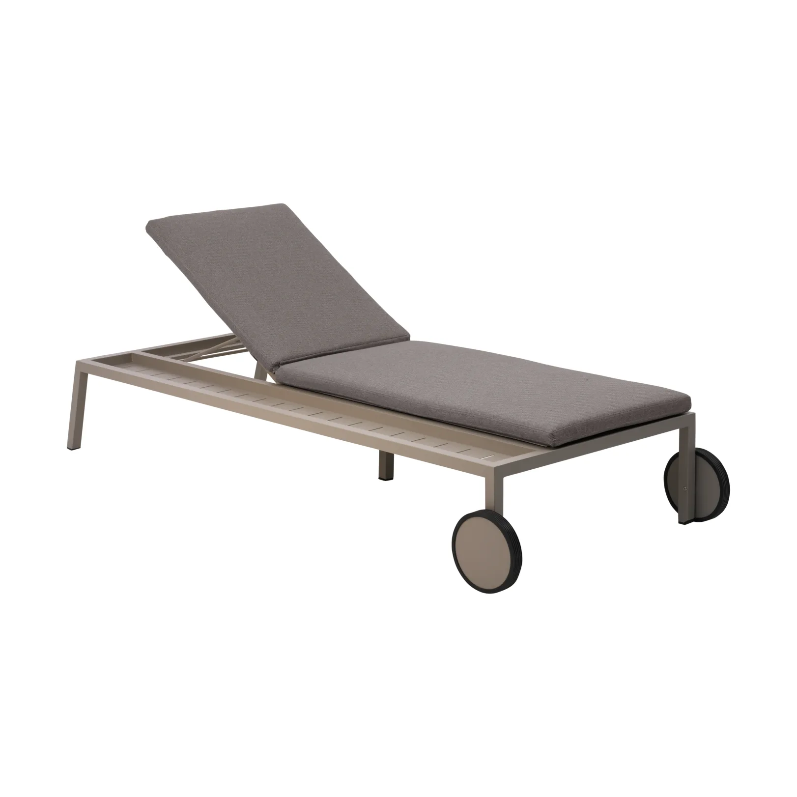 Samvaro ligbed 218x92 cm, Khaki-soft dawn Brafab