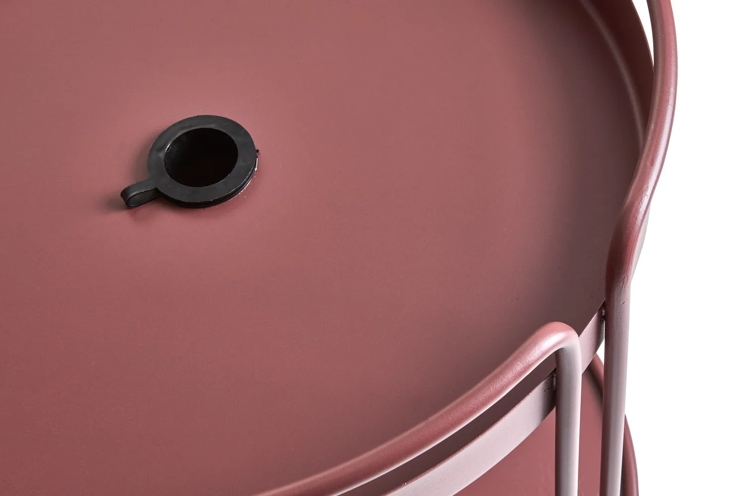 Shady bijzettafel en parasolvoet, Zin red Brafab