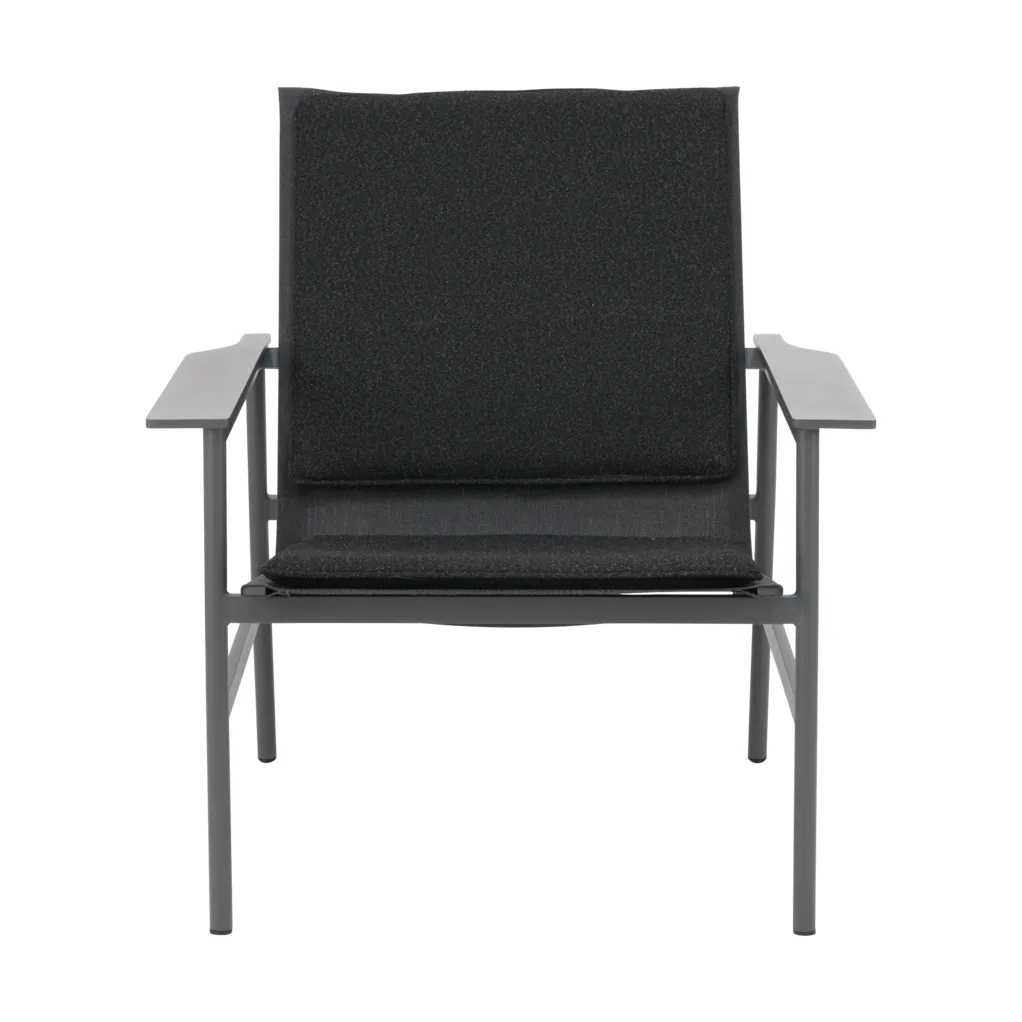Soro loungefauteuil, Antraciet-teddy black Brafab