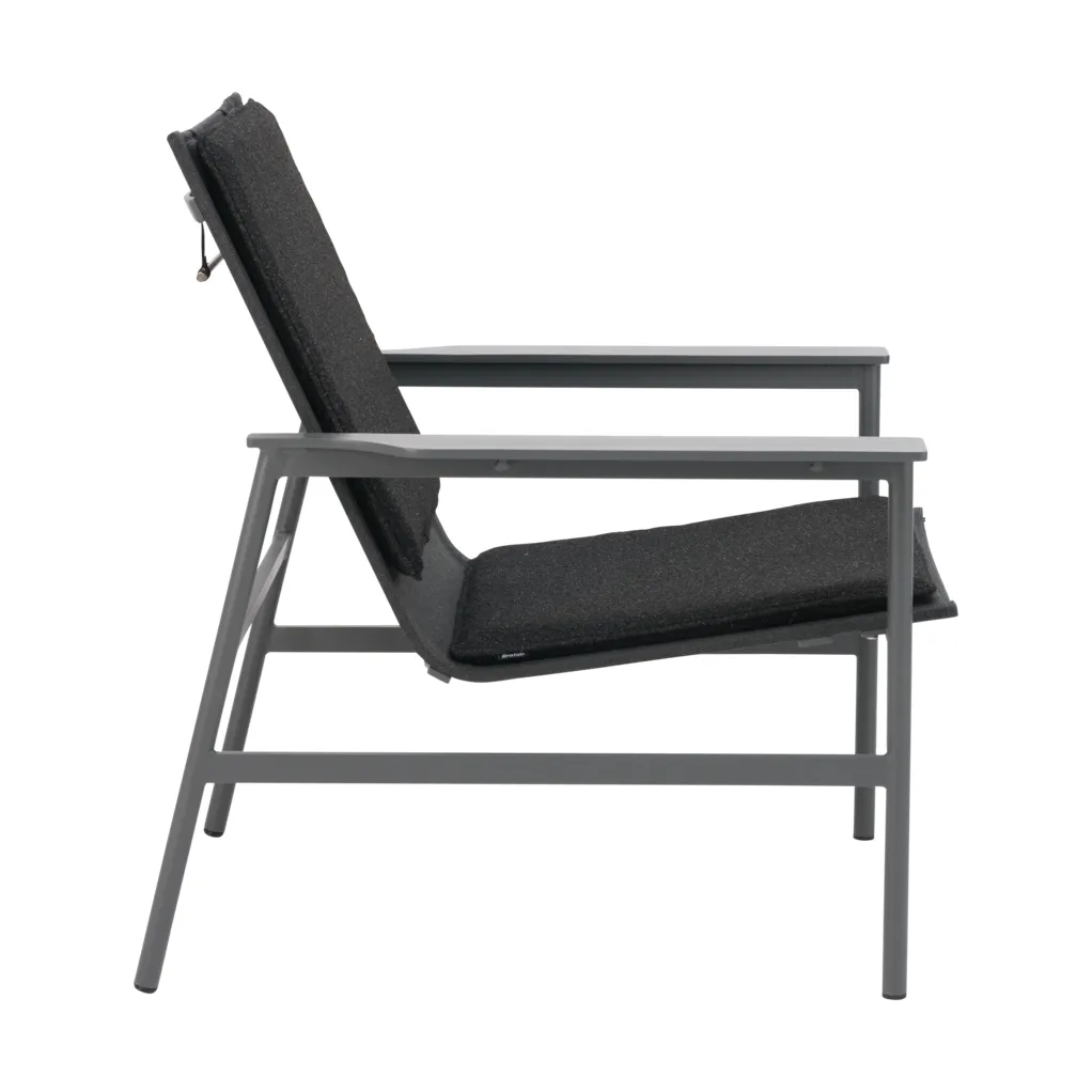 Soro loungefauteuil, Antraciet-teddy black Brafab