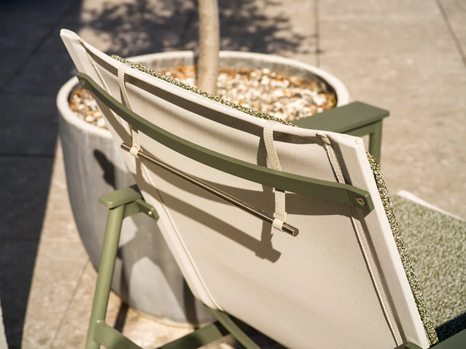 Soro loungefauteuil, Nordic green-teddy verde Brafab