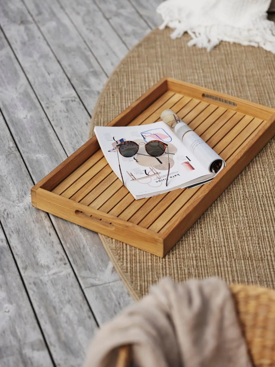 Turin serveerblad 70x40 cm, Natuur Brafab