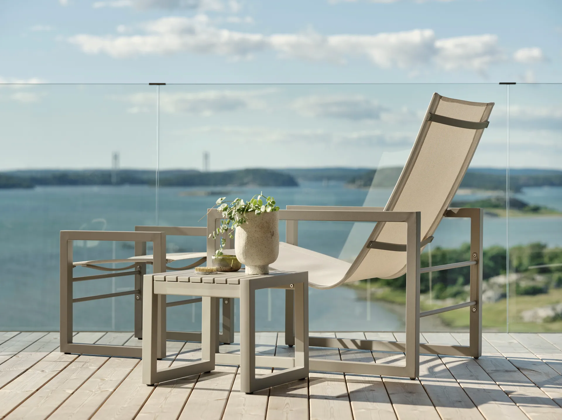 Vevi bijzettafel, Khaki Brafab