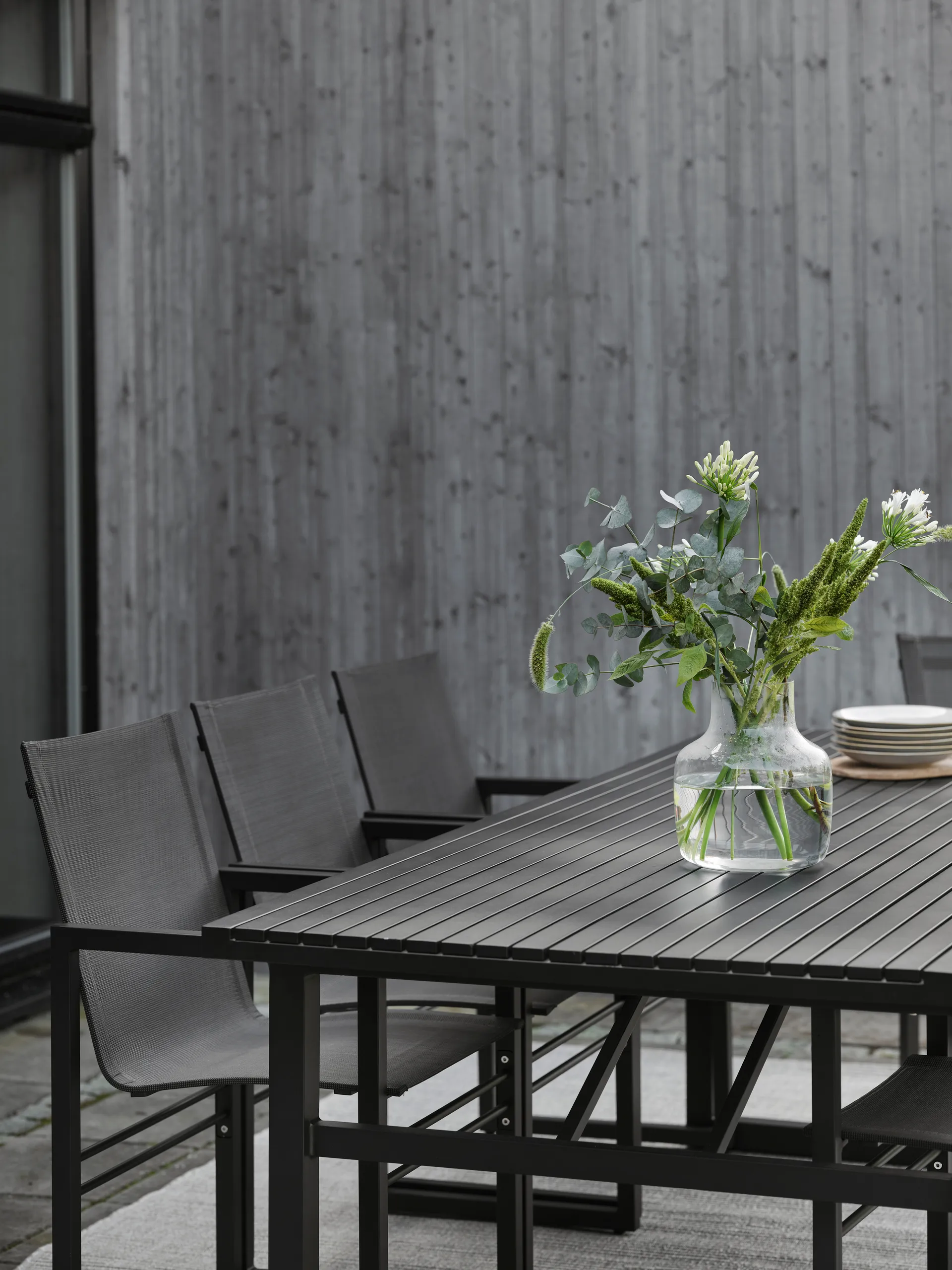 Vevi eettafel, Zwart 230 cm Brafab