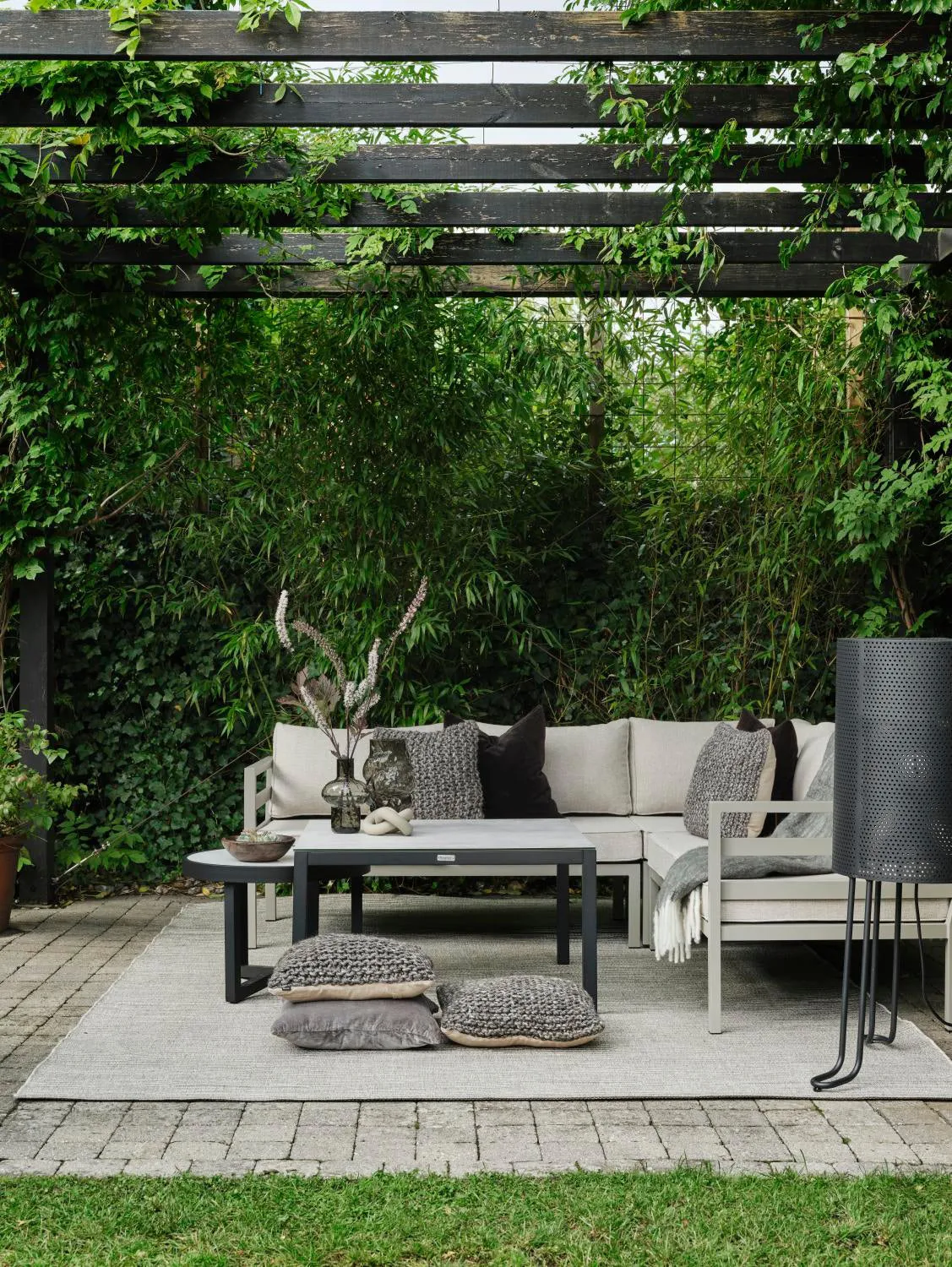 Weldon hoekbank, Khaki-sand Brafab