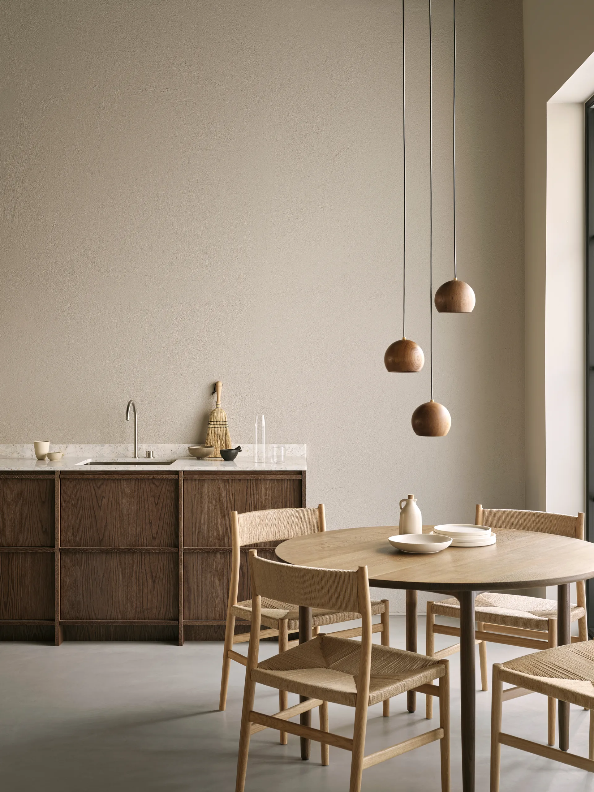 Arv eettafel Ø120 cm, Geoliede eik Brdr. Krüger