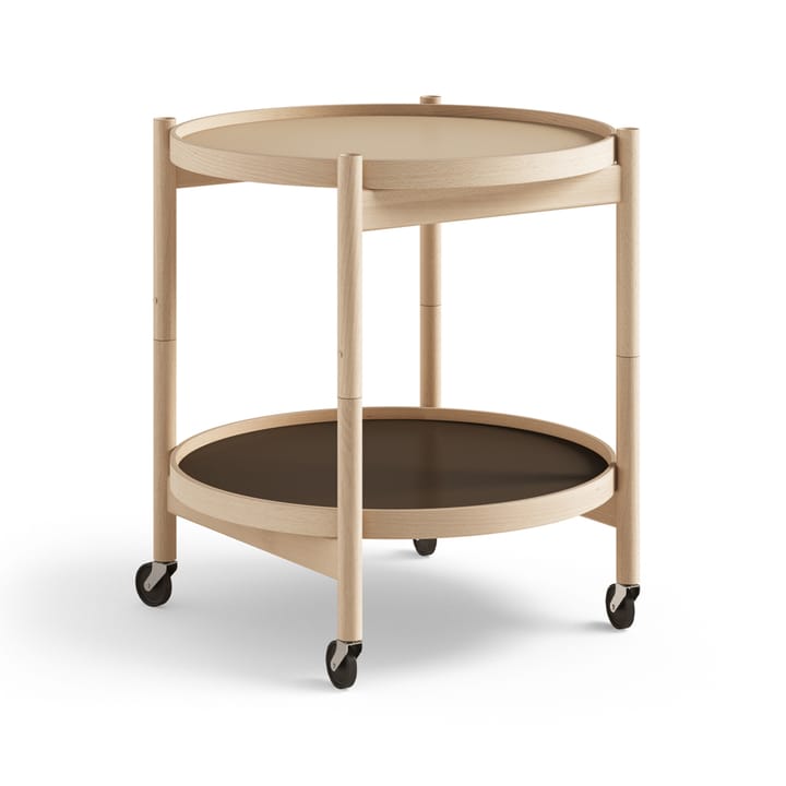 Bølling Tray Table model 50 roltafel - earth, geolied beukenhouten onderstel - Brdr. Krüger