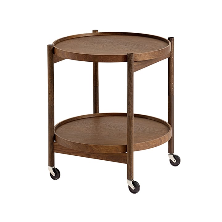 Bølling Tray Table model 50 roltafel - gerookt eikenhout, rookgeolied eikenhouten onderstel - Brdr. Krüger