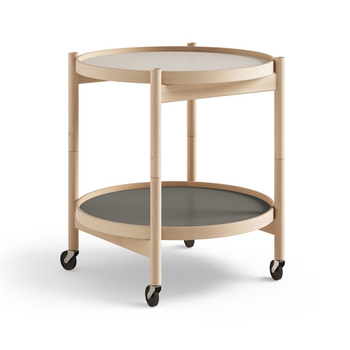 Bølling Tray Table model 50 roltafel - stone, geolied beukenhouten onderstel - Brdr. Krüger