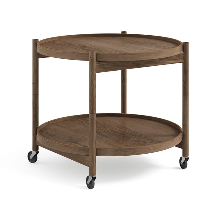Bølling Tray Table model 60 roltafel - gerookt eikenhout, rookgeolied eikenhouten onderstel - Brdr. Krüger
