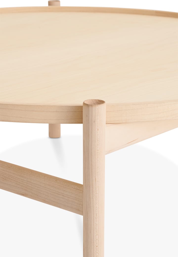HB salontafel Ø100 cm, Witgeolied esdoornhout Brdr. Krüger