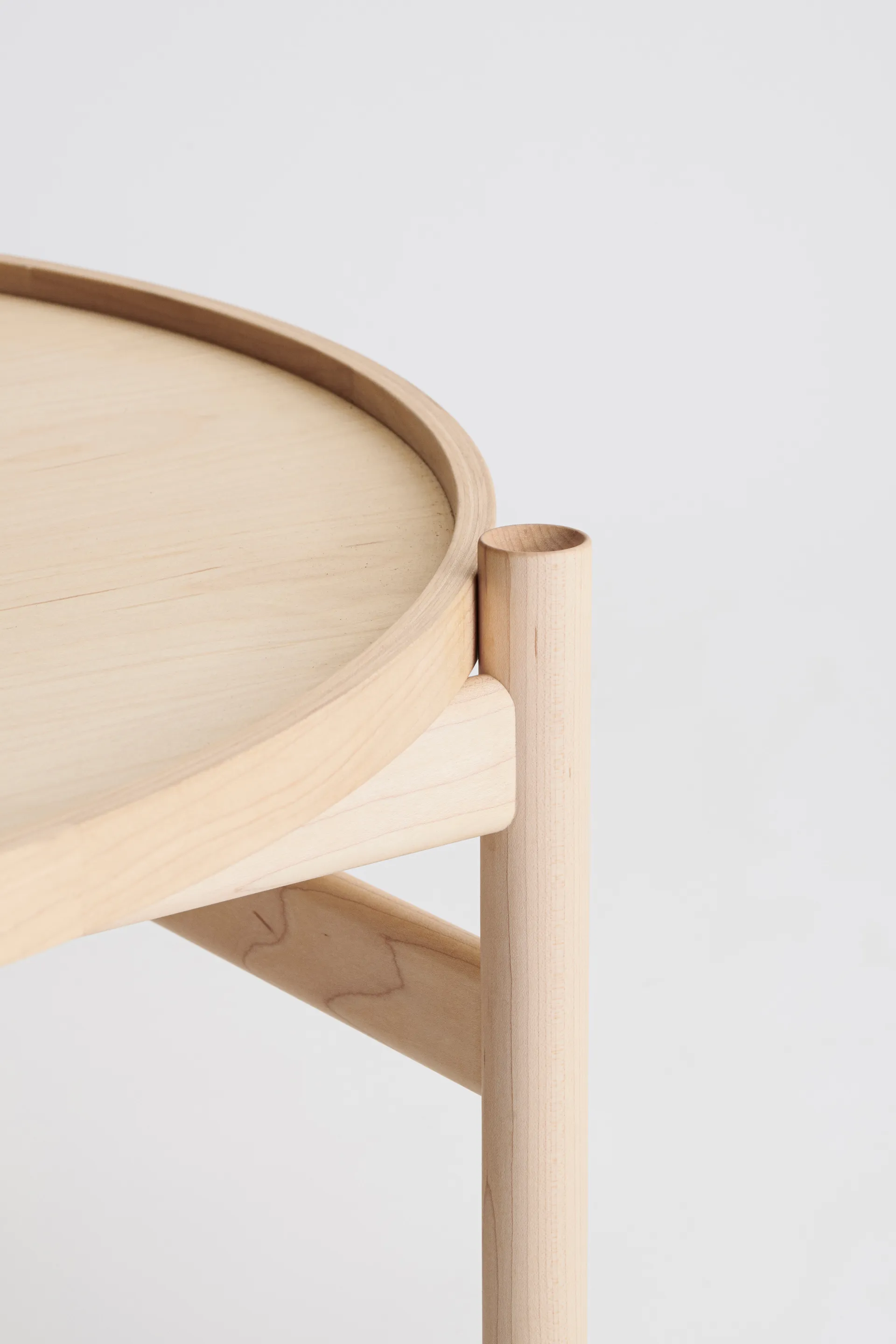 HB salontafel Ø100 cm, Witgeolied esdoornhout Brdr. Krüger