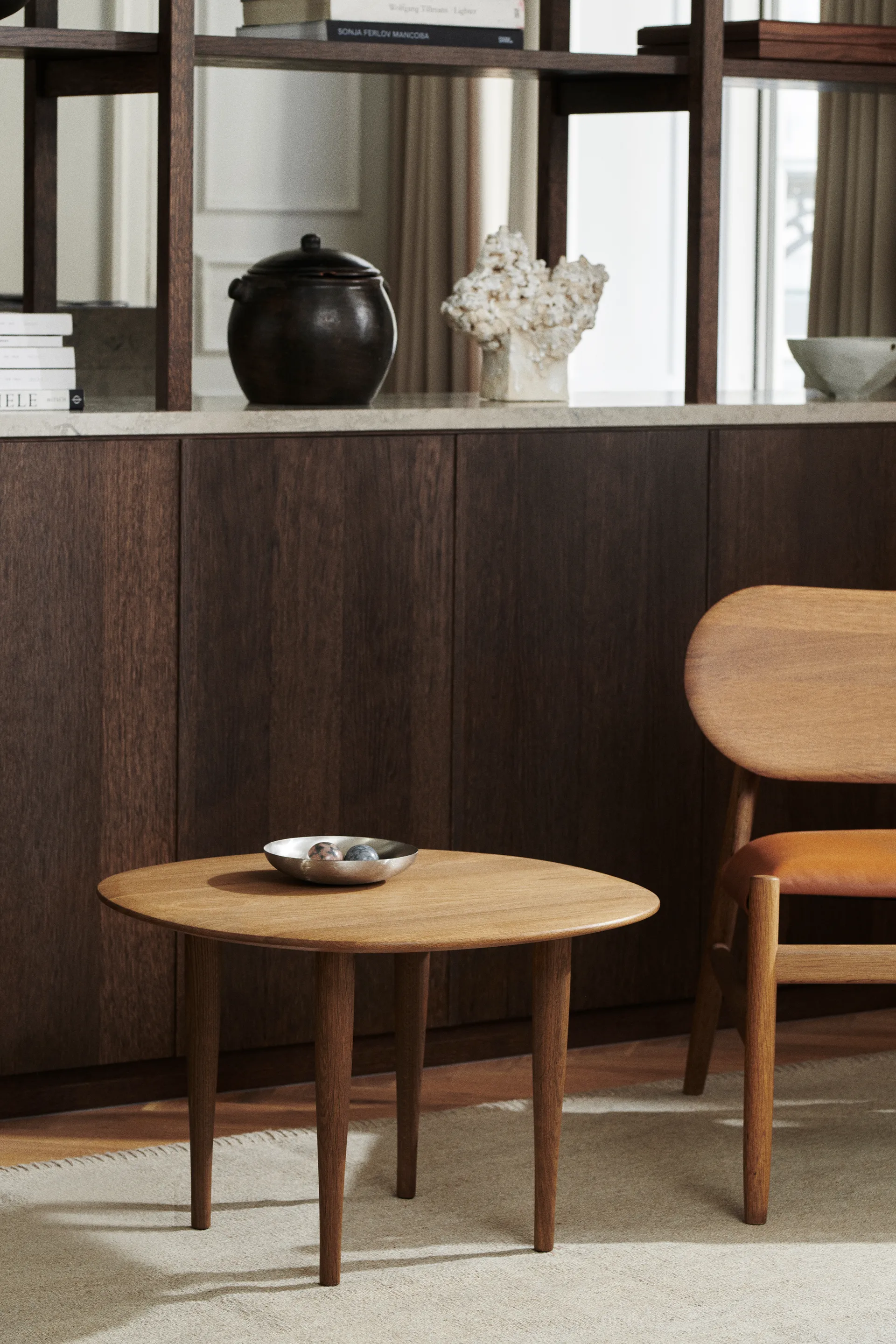 Jari bijzettafel Ø60 cm, Rookgeolied eikenhout Brdr. Krüger