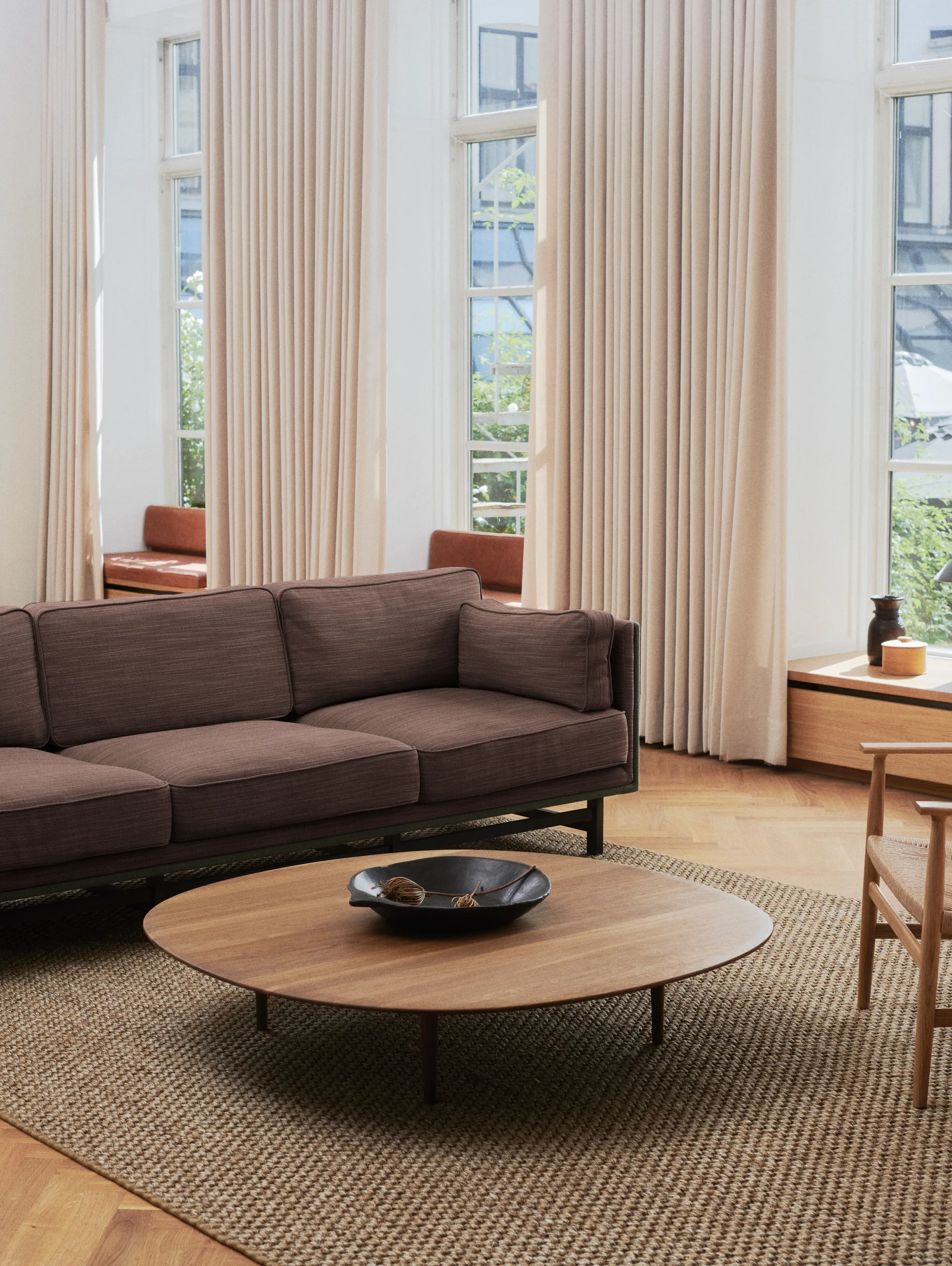 Jari salontafel Ø118 cm, Rookgeolied eikenhout Brdr. Krüger