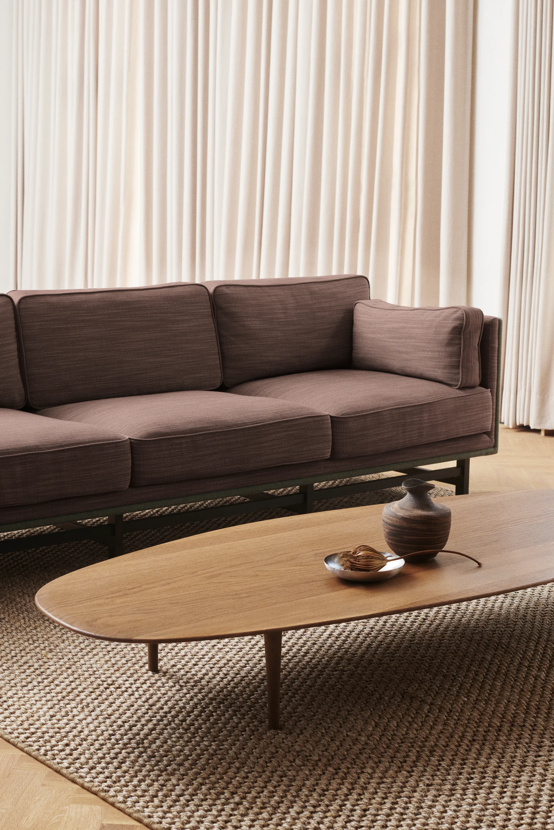 Jari salontafel 80x180 cm, Gerookte eikenhout Brdr. Krüger