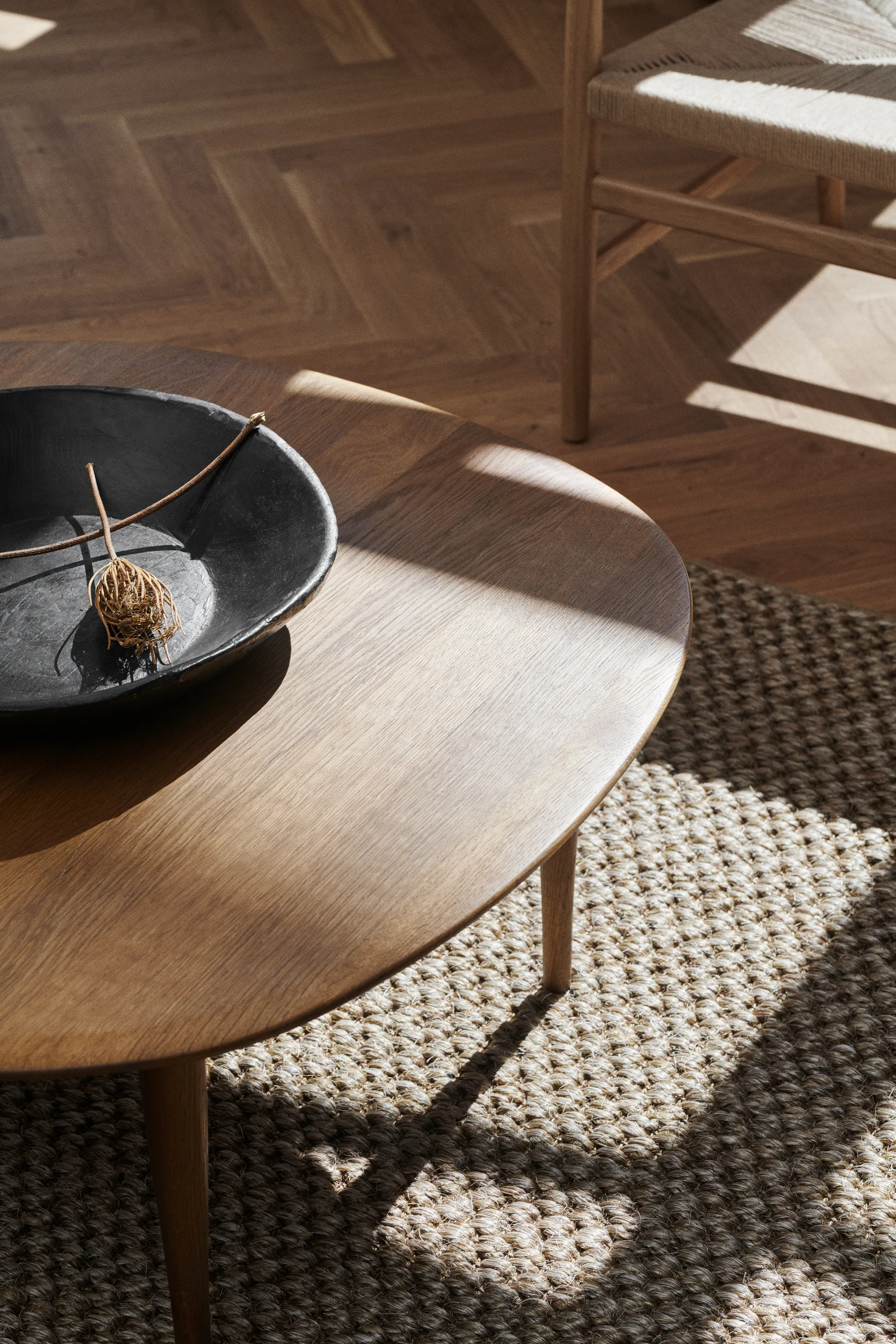 Jari salontafel Ø85 cm, Rookgeolied eikenhout Brdr. Krüger