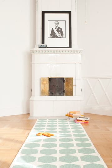 Anna vloerkleed aqua - 70 x 140 cm. - Brita Sweden