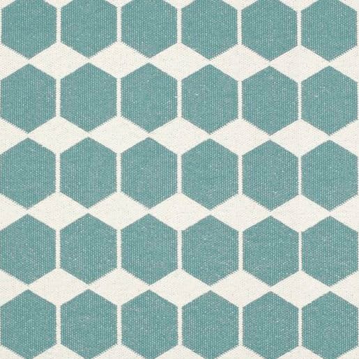 Anna vloerkleed aqua groot, 150 x 200 cm. Brita Sweden