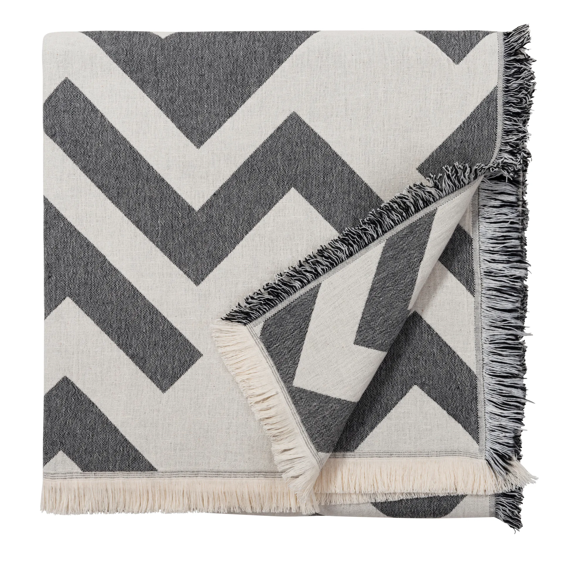 Florens katoenen deken, Beluga (zwart) Brita Sweden