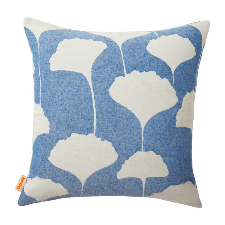 Ginko kussenhoes 50x50 cm - Blauw-wit (Indigo) - Brita Sweden