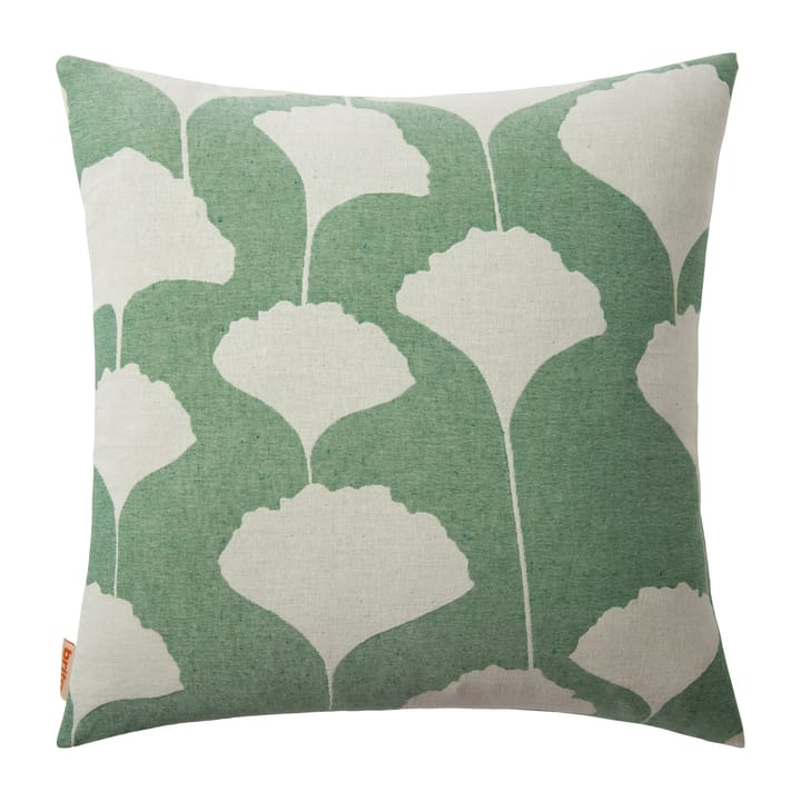 Ginko kussenhoes 50x50 cm - Groen-wit (Emerald) - Brita Sweden