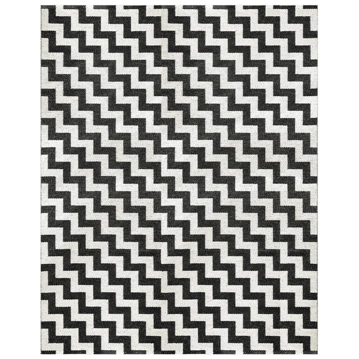 Gunnel vloerkleed zwart groot, 150 x 200 cm. Brita Sweden