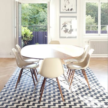 Gunnel vloerkleed zwart groot - 150 x 200 cm. - Brita Sweden