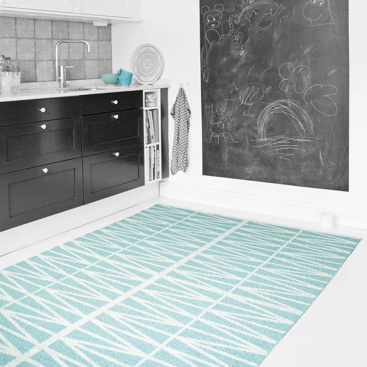 Helmi vloerkleed turkoise, 70 x 200 cm. Brita Sweden