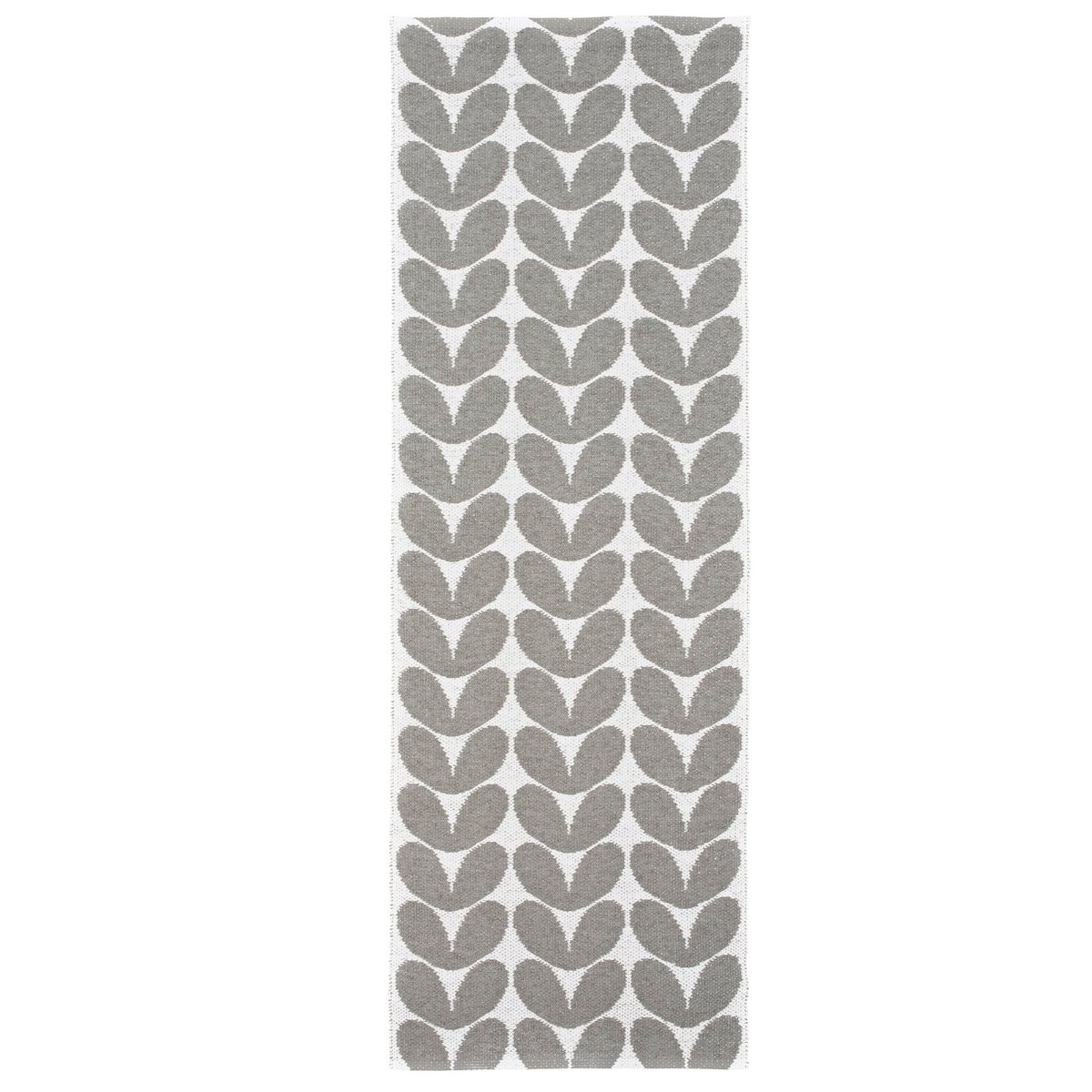 Brita Sweden Karin vloerkleed grijs 70 x 250 cm. | Scandinavisch Interieur | Plastic vloerkleden | Grijs