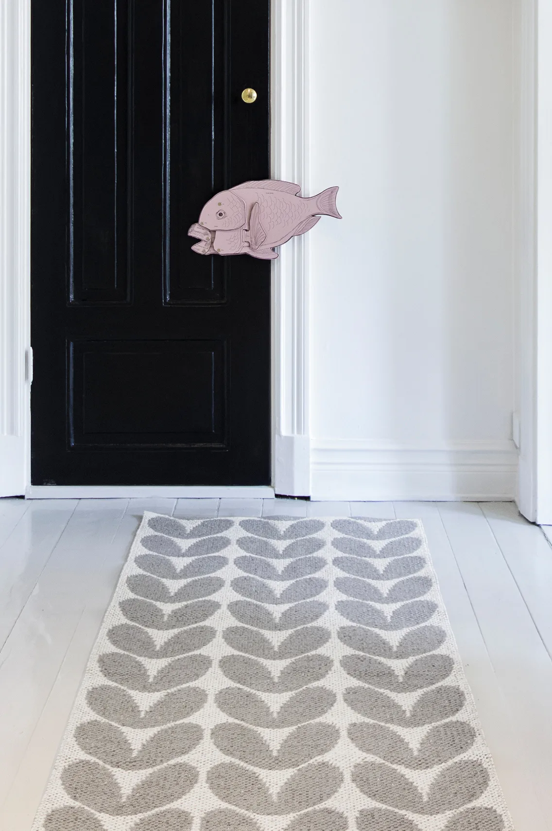 Karin vloerkleed grijs groot, 150 x 200 cm Brita Sweden