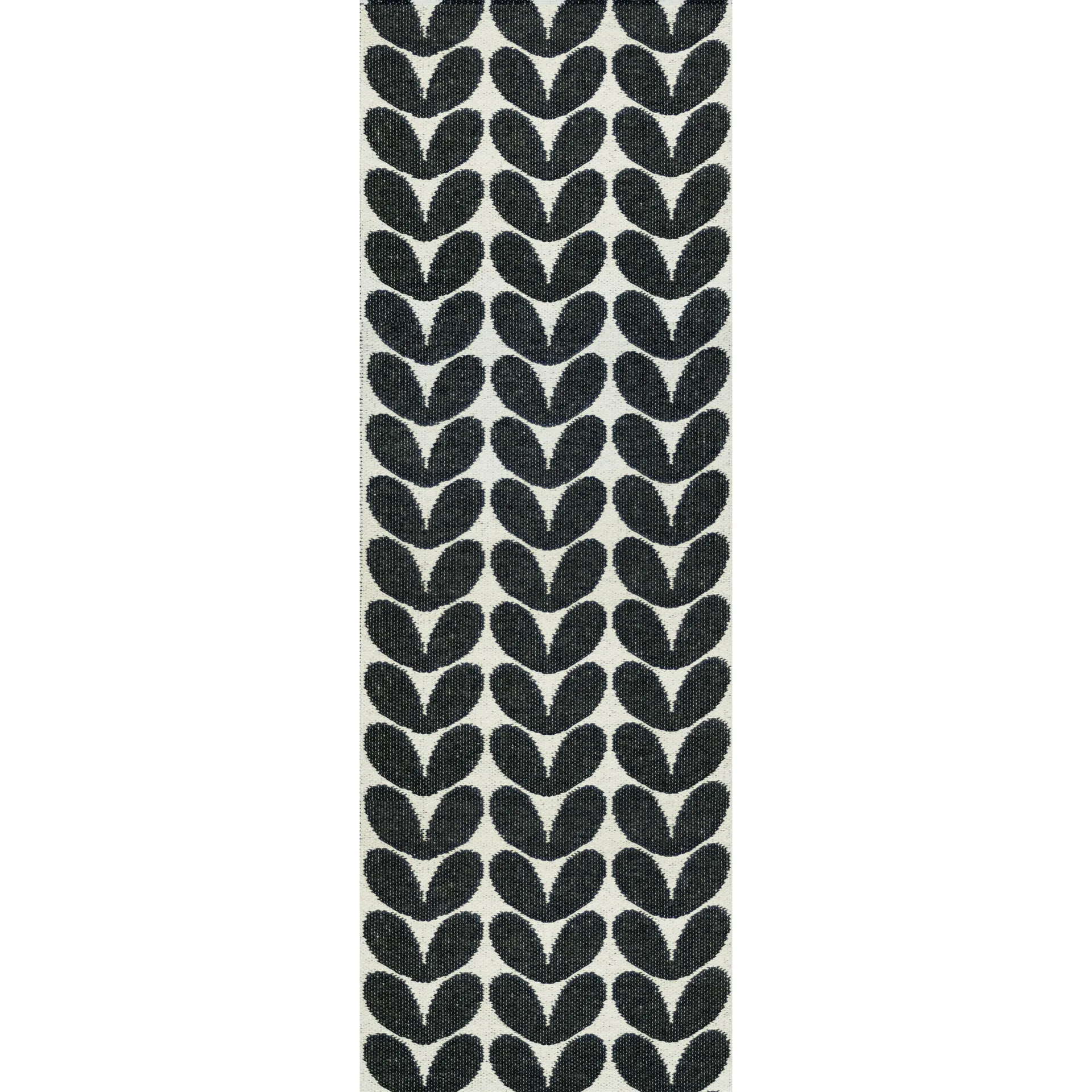 Karin vloerkleed zwart, 70x150 cm Brita Sweden