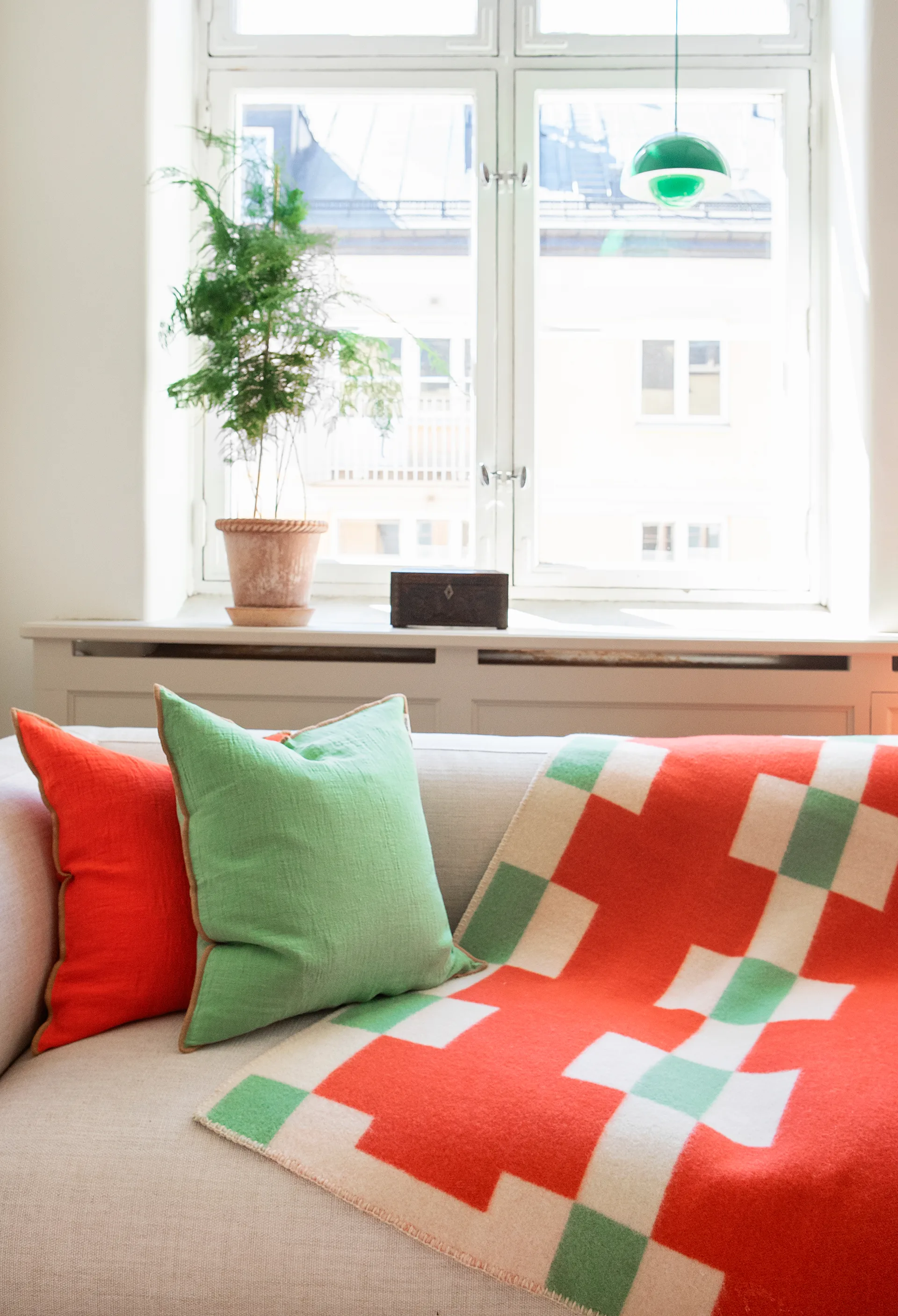 Marta plaid, Rood, 180x130 cm Brita Sweden