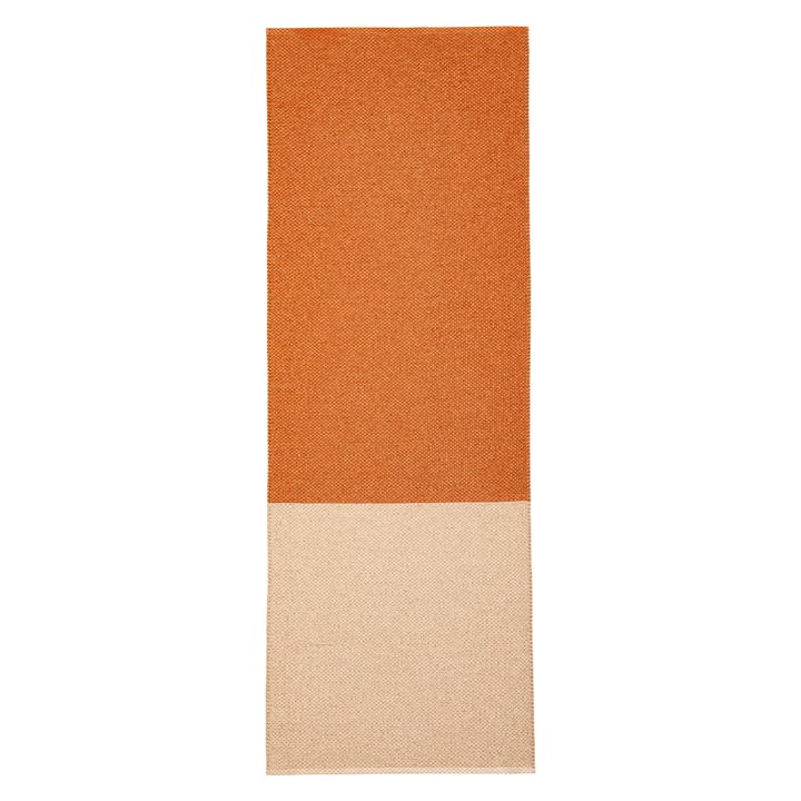 Moor vloerkleed cream (crèmewit-terracotta) - 70x200 cm - Brita Sweden