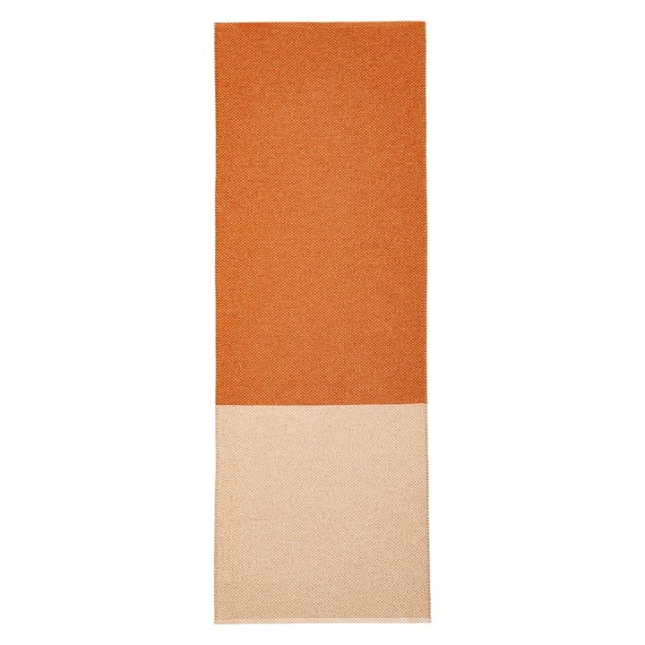 Moor vloerkleed cream (crèmewit-terracotta) - 70x200 cm - Brita Sweden