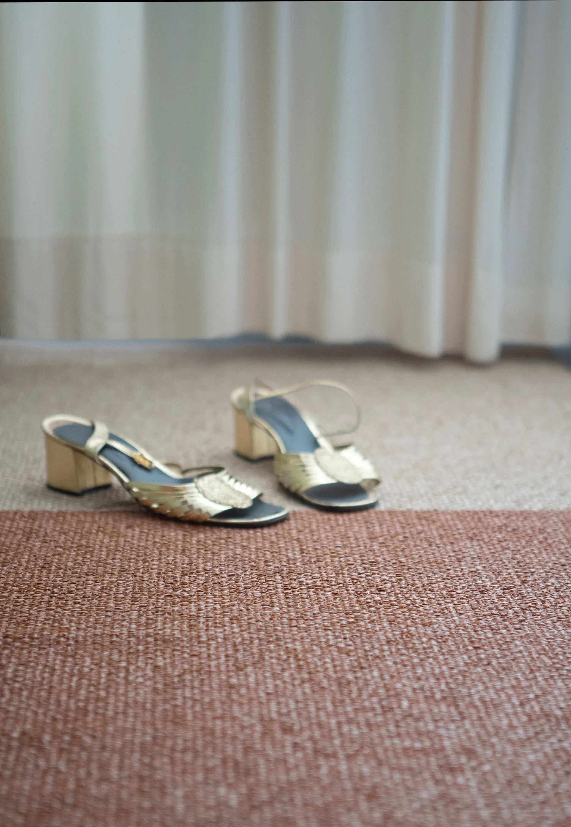 Moor vloerkleed cream (crèmewit-terracotta), 70x200 cm Brita Sweden