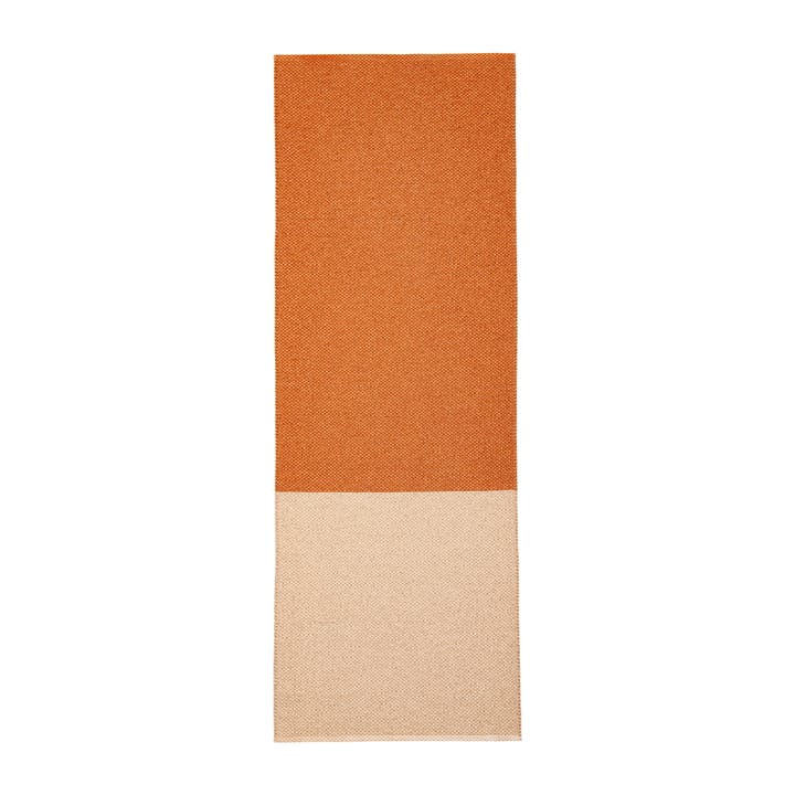 Moor vloerkleed cream (crèmewit-terracotta) - 70x300 cm - Brita Sweden